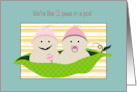 Birthday to Frister with Two Baby Peas in a Pod card