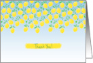 Thank You Hostess for Bridal Shower with Lemons card