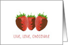 Happy Sweetest Day with Chocolate Covered Strawberries card