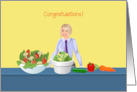 Registered Dietitian Congratulations with Vegetables card