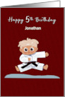 Birthday for Grandson Taekwondo Martial Arts card