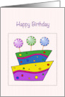 Happy Birthday Cake with Lollipops card