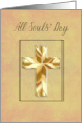 All Souls’ Day with Golden Cross card