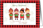 Christmas Greetings to Choir Director with Cute Children Singing card