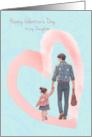 Valentine for Daughter from Dad with Pink Heart card