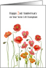 Stem Cell Transplant 2nd Anniversary Poppies card