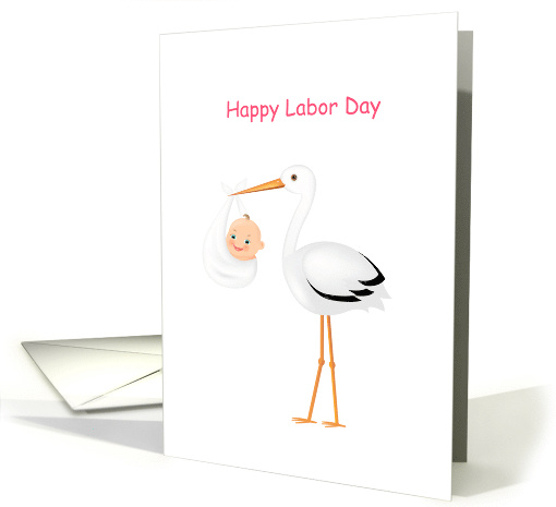 Happy Labor Day Stork and Baby card (1631688)