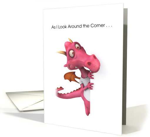 Miss You Children Pink Dragon card (1634474)