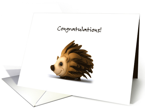New Pet Hedgehog Congratulations card (1635586)
