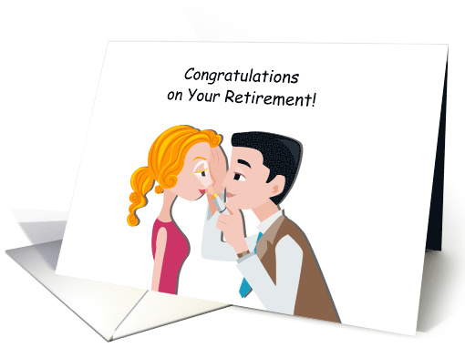 Eye Doctor Retirement Man and Woman card (1647152)