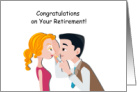 Eye Doctor Retirement Man and Woman card