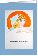 World Prematurity Day Nurse and Baby card
