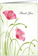 Thank You Mental Health Therapist Poppies card