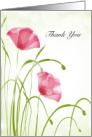 Thank You Mental Health Therapist Poppies card