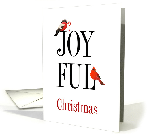 Joyful Christmas Red Cardinal card (1655486)