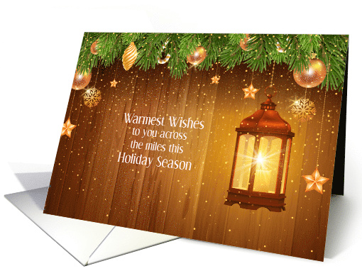 Christmas with Lantern and Pine Boughs card (1655692)