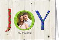 Christmas Joy Custom Photo card