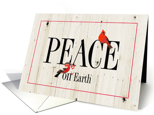 Christmas Peace on Earth with Red Birds card (1658188)