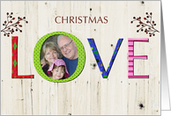 Christmas Love of Family Red Berries card