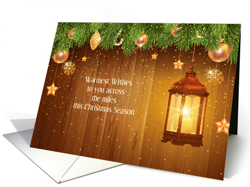 Christmas with Lantern and Pine Boughs card (1660454)