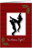 Christmas Martial Arts with Fighters card