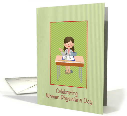 National Women Physicians Day with Woman Doctor card (1668390)