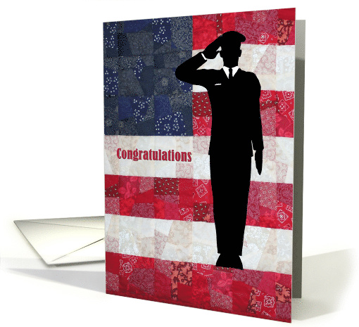 Congratulations on your Award Quilt Flag and Soldier card (1669044)