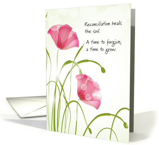 National Reconciliation Day April 2nd with Pink Poppies card (1674750)