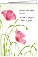 National Reconciliation Day April 2nd with Pink Poppies card