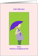 Birthday for Pregnant Granddaughter with Umbrella card