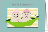 Birthday to Frister with Two Baby Peas in a Pod card