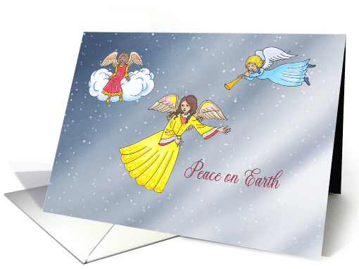 Christmas Multicultural Angels with Angels in the Sky card (1706664)