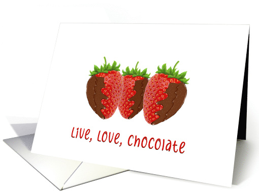 Happy Sweetest Day with Chocolate Covered Strawberries card (1732326)