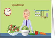 Registered Dietitian Congratulations with Vegetables card