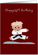 Birthday for Grandson Taekwondo Martial Arts card