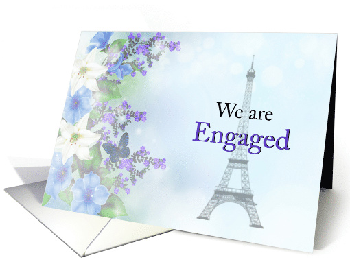 Engagement Announcement with Eiffel Tower card (1755266)