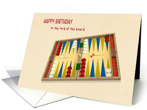 Birthday for Backgammon Player with Backgammon Board card (1878372)