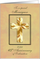 45th Anniversary of Monsignor Ordination card