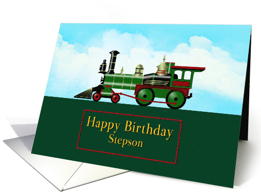Stepson Birthday with Steam Engine card (1941204)