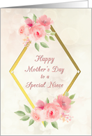 Mother&rsquo;s Day to Niece with with Pink Roses card