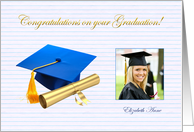 Nurse Graduation Congratulations with Mortarboard and Scroll