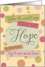 Hope Whispers Cheerful Dots card