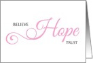 Believe HOPE Trust card