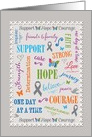 SBTF Support Hope Courage Word Cloud card