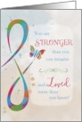 SBTF Stronger and Loved with Watercolor Butterfly card