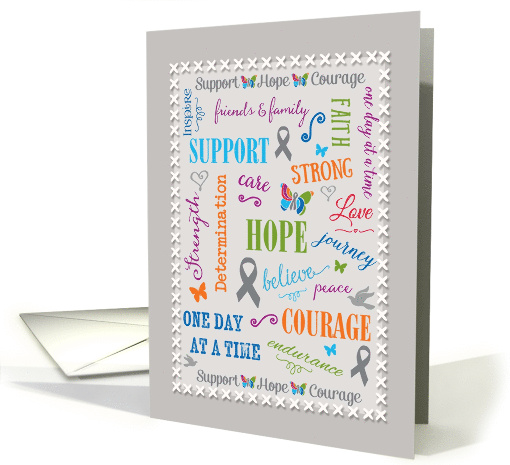 SBTF Support Hope Courage Word Cloud card (1627590)