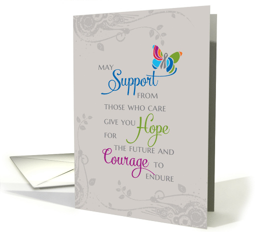 SBTF Support Hope Courage Quote card (1627592)