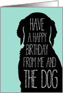 Happy Birthday from Me and the Dog Blank Inside card
