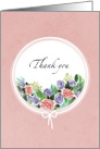 Peach and White Flower Arrangement for Thank You card