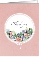 Peach and White Flower Arrangement for Thank You card